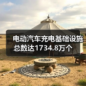电动汽车充电基础设施总数达1734.8万个（图4）