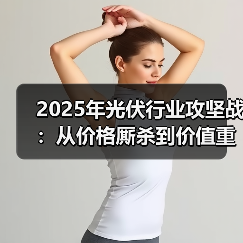 2025年光伏行业攻坚战:从价格厮杀到价值重构(图1) 2025年光伏行业攻坚战:从价格厮杀到价值重构(图1)