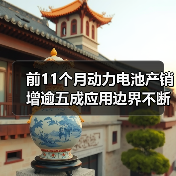 前11个月动力电池产销增逾五成应用边界不断拓展(图1) 前11个月动力电池产销增逾五成应用边界不断拓展(图1)