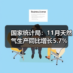 国家统计局:11月天然气生产同比增长5.7%(图2) 国家统计局:11月天然气生产同比增长5.7%(图2)