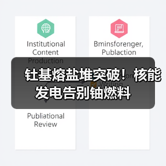 钍基熔盐堆突破!核能发电告别铀燃料(图1) 钍基熔盐堆突破!核能发电告别铀燃料(图1)