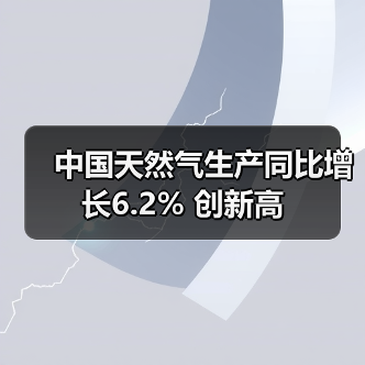 中国天然气生产同比增长6.2% 创新高(图3) 中国天然气生产同比增长6.2% 创新高(图3)