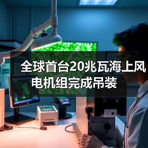 全球首台20兆瓦海上风电机组完成吊装(图2) 全球首台20兆瓦海上风电机组完成吊装(图2)