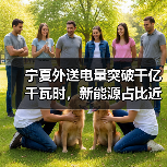 宁夏外送电量突破千亿千瓦时，新能源占比近四成（图3）