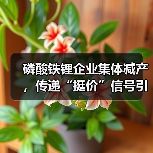 磷酸铁锂企业集体减产,传递“挺价”信号引关注(图4) 磷酸铁锂企业集体减产,传递“挺价”信号引关注(图4)